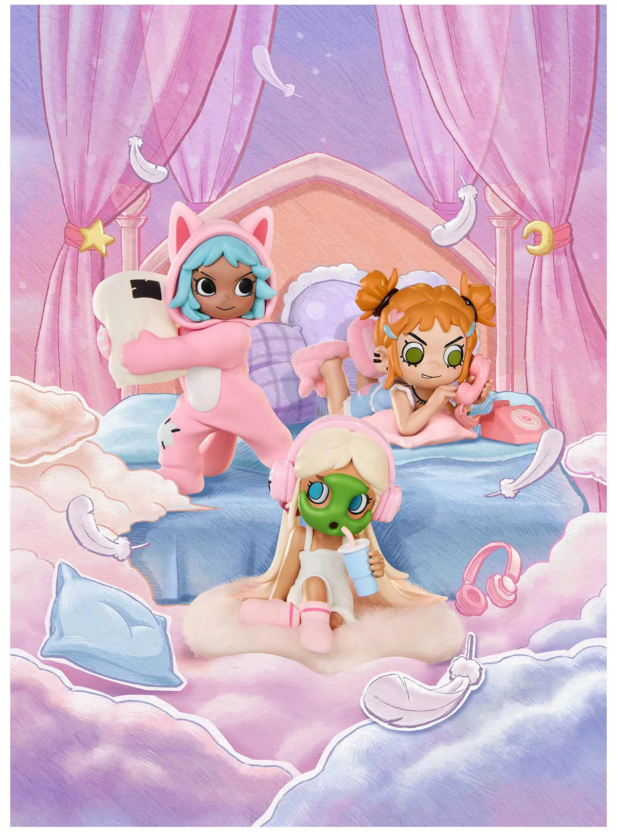 POPMART Lil Peach Riot Sleepover Series Figures