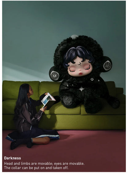 Pop Mart SKULLPANDA You Found Me! Series plush doll pendant blind box — Darkness (black) — Kuwait — بوب مارت
