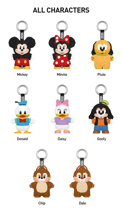 POPMART Mickey Family Cute Together Keychain Series Figures