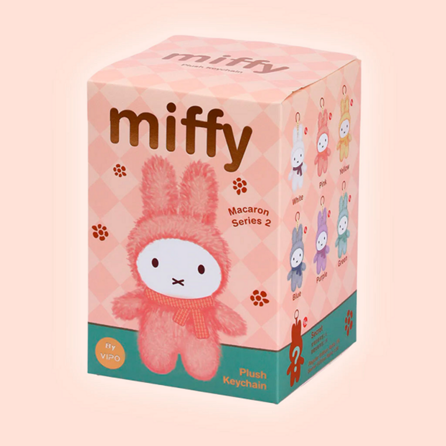 Vipo x Miffy Macaron Series 2 Plush Keychain