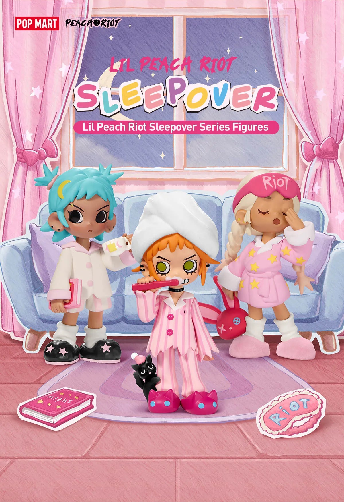 POPMART Lil Peach Riot Sleepover Series Figures
