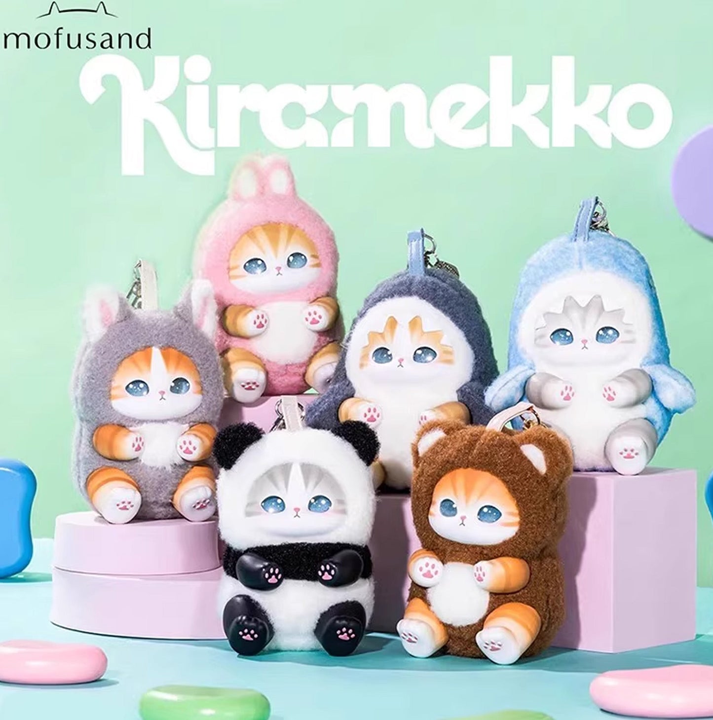 MOFUSAND Fluffy Kittens Plush Blind Box