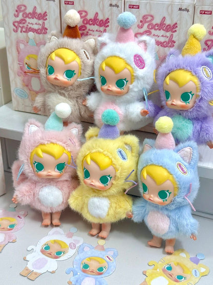 POPMART Baby Molly Pocket Friends Series-Vinyl Plush Pendant Blind Box 