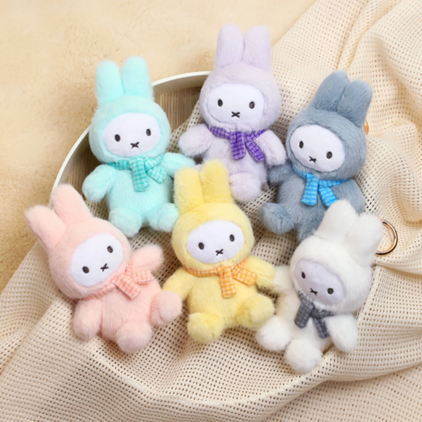 Vipo x Miffy Macaron Series 2 Plush Keychain