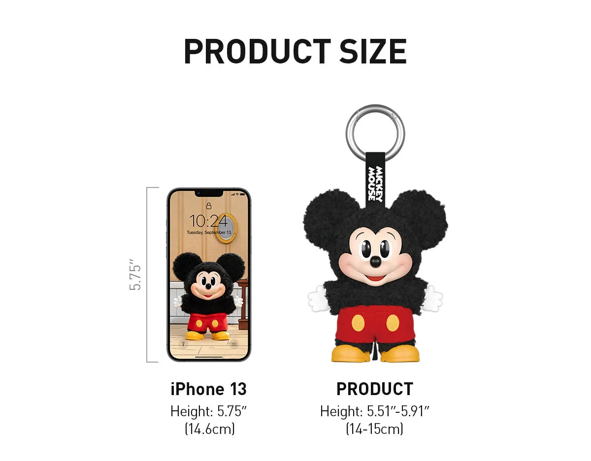POPMART Mickey Family Cute Together Keychain Series Figures