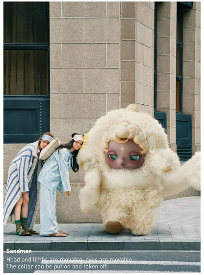 Pop Mart SKULLPANDA You Found Me! Series plush doll pendant blind box — Sandman (cream white) — Kuwait — بوب مارت