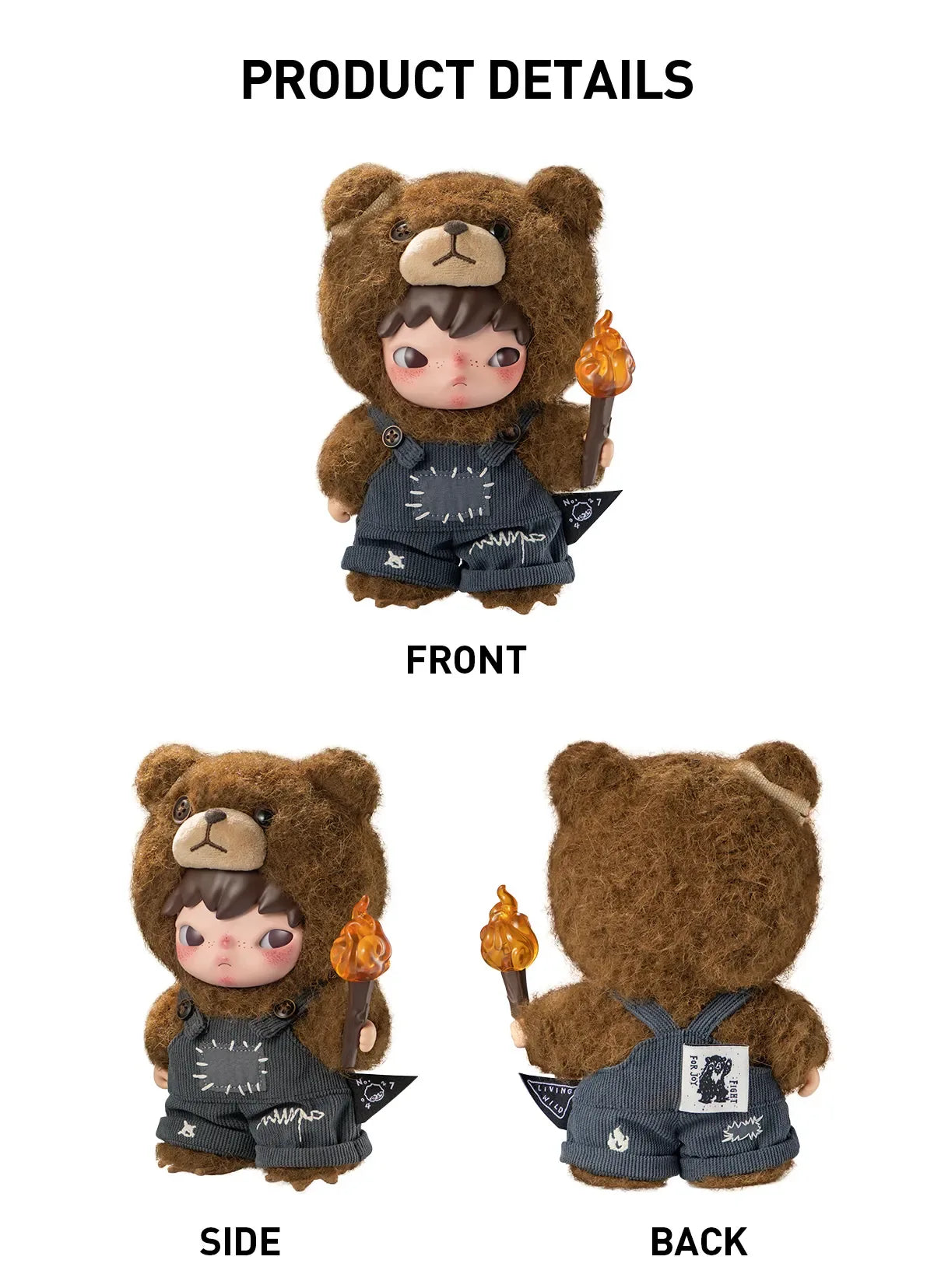 Hirono Living Wild-Fight for Joy Plush Doll - doki doki blind box kuwait