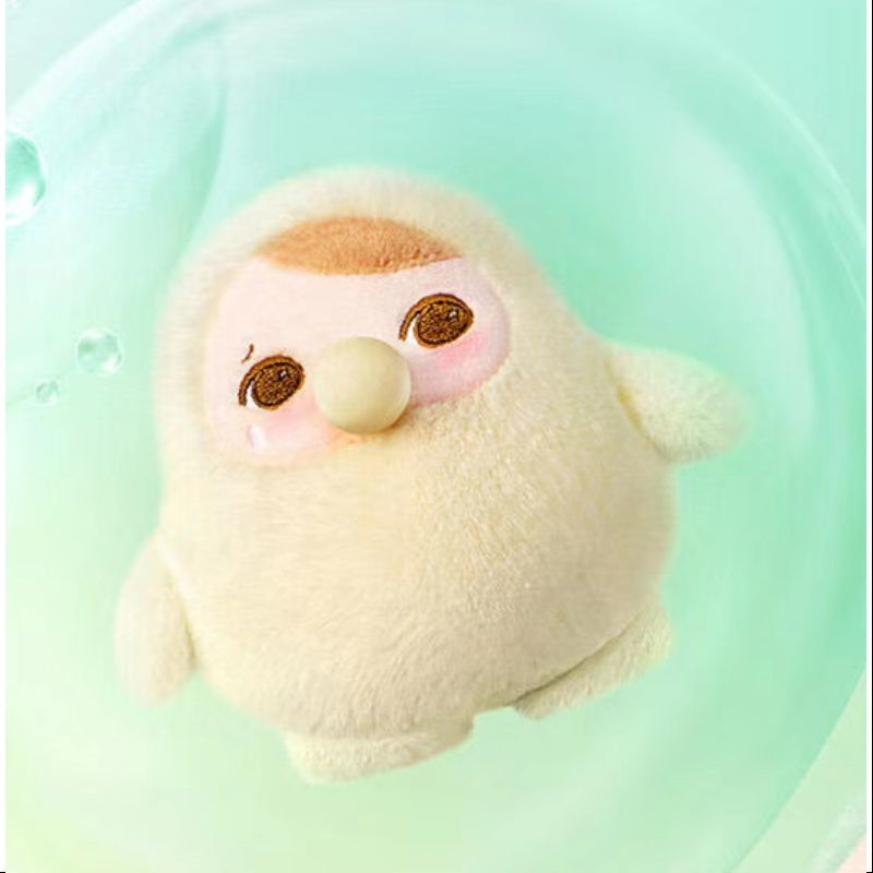 POPMART PUCKY BEANIE BUBBLE UP SERIES Plush Pendant blind box key chain — crying bubble (cream) — Kuwait — بكي بلب اب - بوب مارت