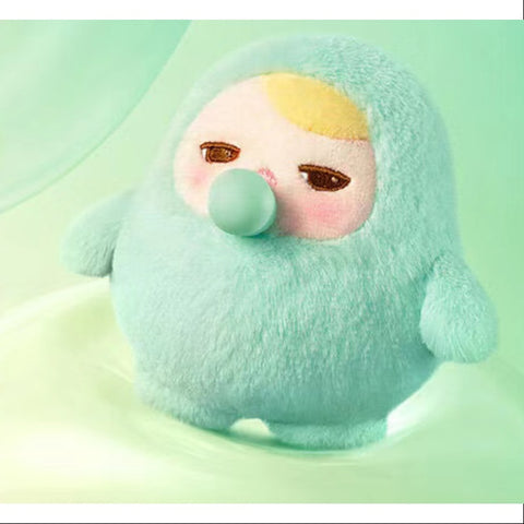 POPMART PUCKY BEANIE BUBBLE UP SERIES Plush Pendant blind box key chain — smug bubble (mint green) — Kuwait — بكي بلب اب - بوب مارت