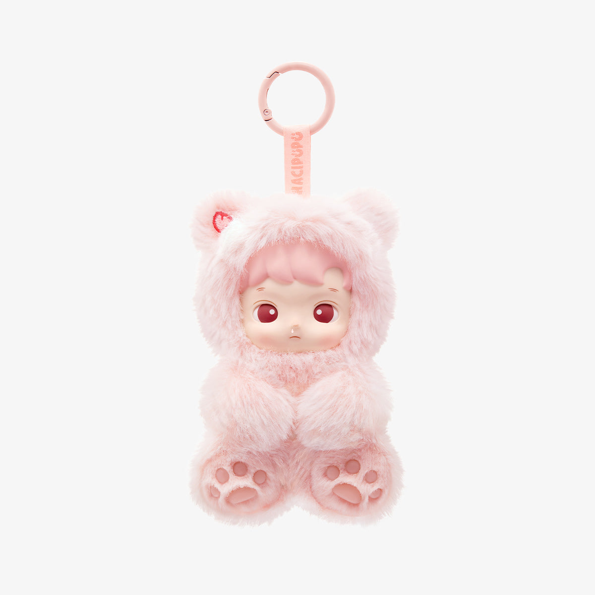 Pop Mart HACIPUPU Gummy Bear scented plush pendant blind box keychain — Peach Flavor (light pink) — Kuwait — بوب مارت