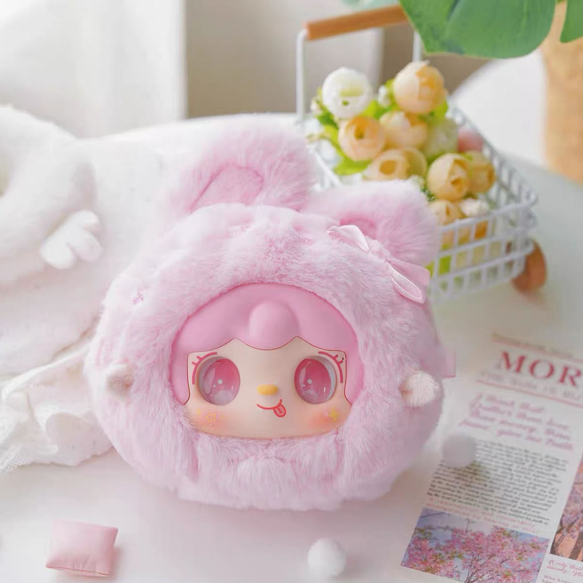 Pink plush toy Yooki V1 Cute Series Plush Dolls, Blind Box