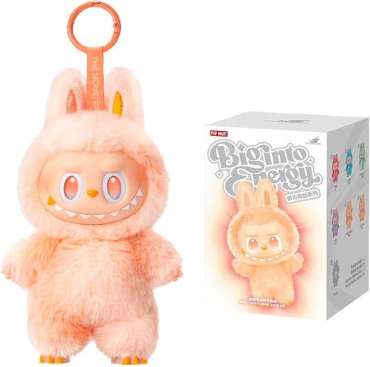 Labubu Big Into Energy plush keychain blind box –  happiness Peach (Pink/Peach) with retail box – Kuwait لابوبو