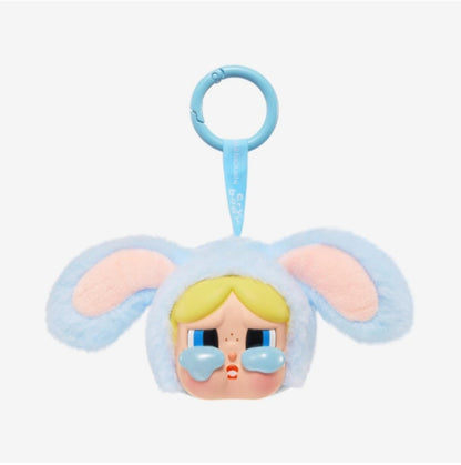 POP MART Crybaby × Powerpuff Girls Series-Vinyl Face Plush Blind Box, 6PCs Crybaby Blind Box Figures, Random Design Action Figures Collectible Toys Home Decorations Holiday Birthday Gifts for and Boys —Bunny Bubbles (blue) — Kuwait — كراي بيبي بوب مارت باور بف جيرلز فتيات القوة