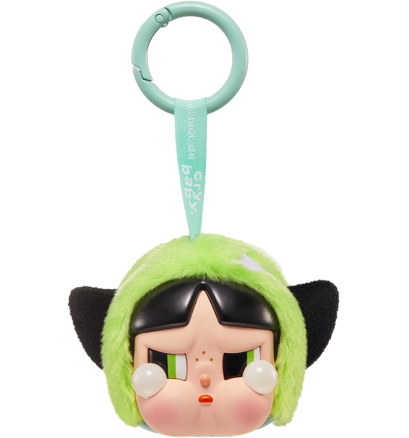 POP MART Crybaby × Powerpuff Girls Series-Vinyl Face Plush Blind Box, 6PCs Crybaby Blind Box Figures, Random Design Action Figures Collectible Toys Home Decorations Holiday Birthday Gifts for and Boys —Buttercup (green) — Kuwait — كراي بيبي بوب مارت باور بف جيرلز فتيات القوة