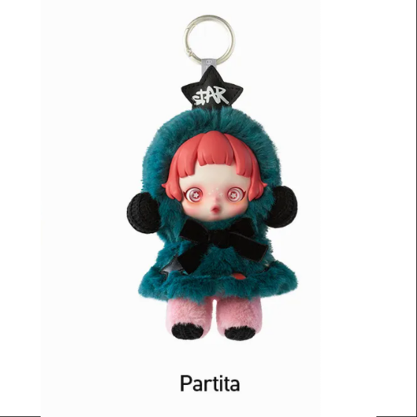 POP MART POP MART SKULLPANDA Winter Symphony Series Plush blind box — Partita (green) — Kuwait — سكل باندا ونتر سنفوني- بوب مارت