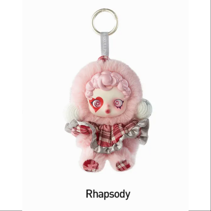 POP MART POP MART SKULLPANDA Winter Symphony Series Plush blind box — Rhapsody (pink) — Kuwait — سكل باندا ونتر سنفوني- بوب مارت