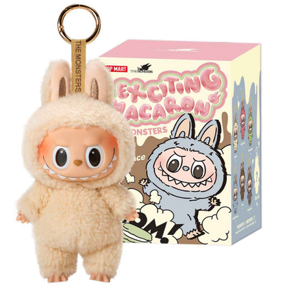 Pop Mart Labubu the monsters Exciting Macaron V1 blind box — Soymilk (white) — Kuwait — ماكرون لابوبو الاصدار الاول with box